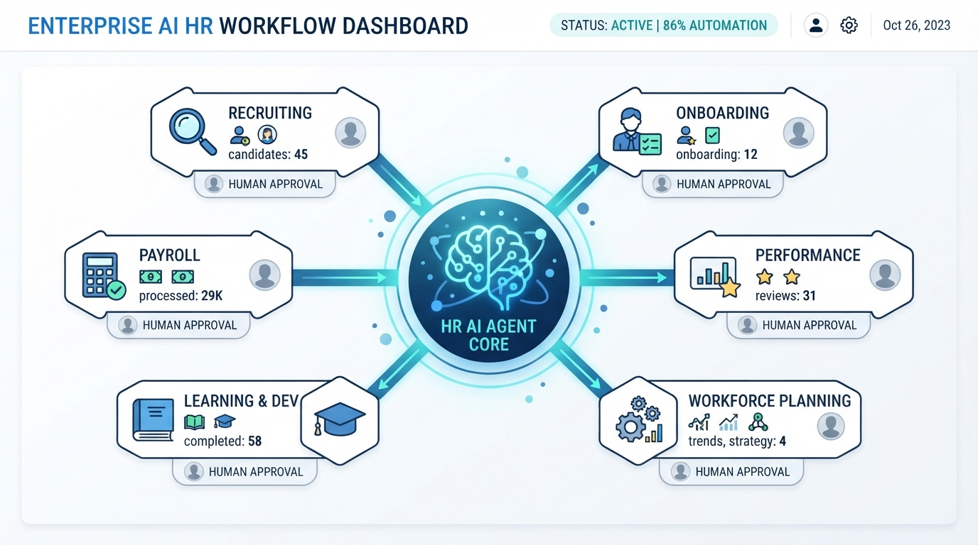 Agentic HR 2026 – AI Agent Workflow Dashboard for SAP SuccessFactors
